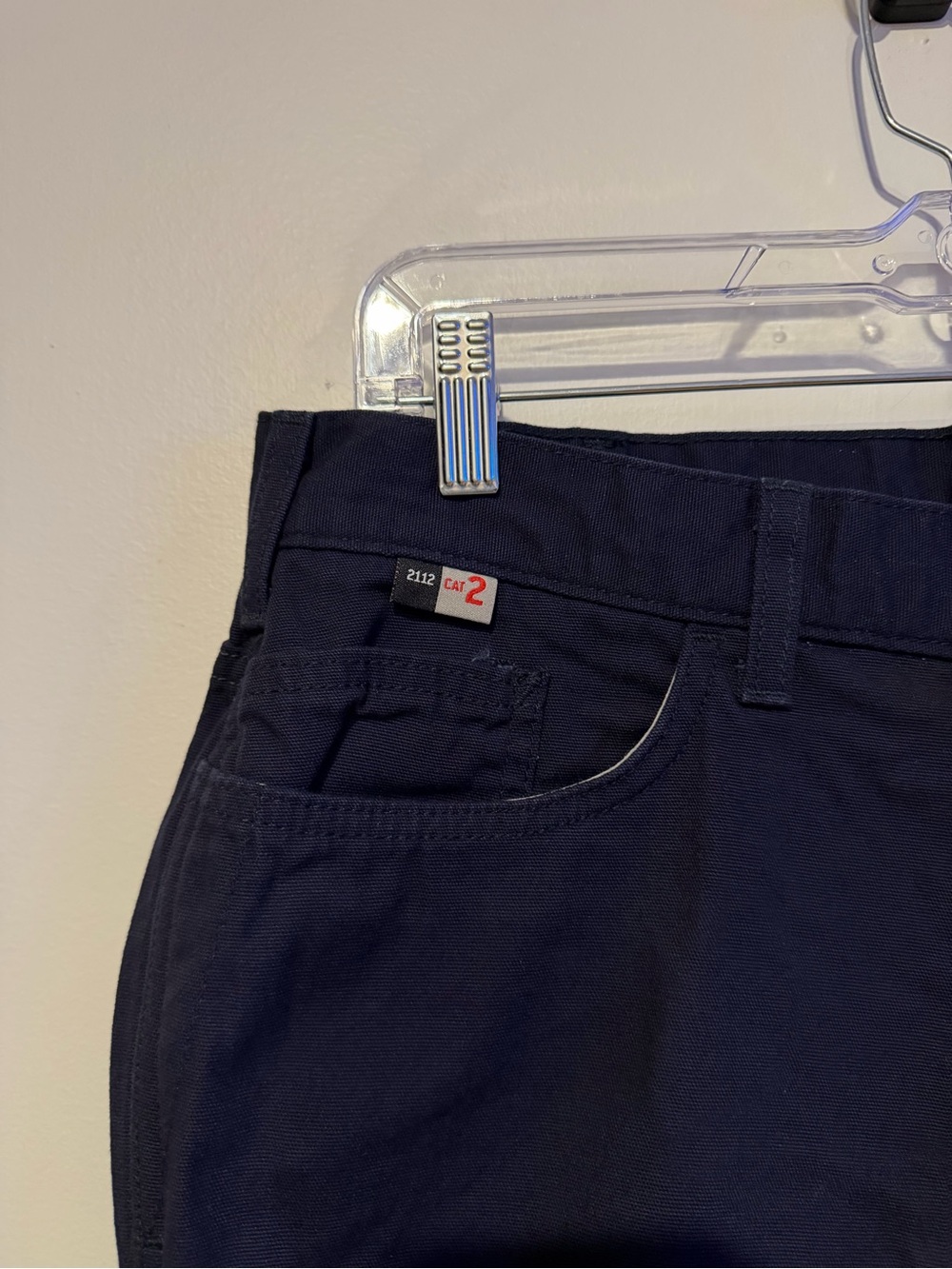 NWT Flame Resistant Carhartt Women's Straight-Leg Pants in Dark Navy Size 14 Reg - Picture 3 of 6